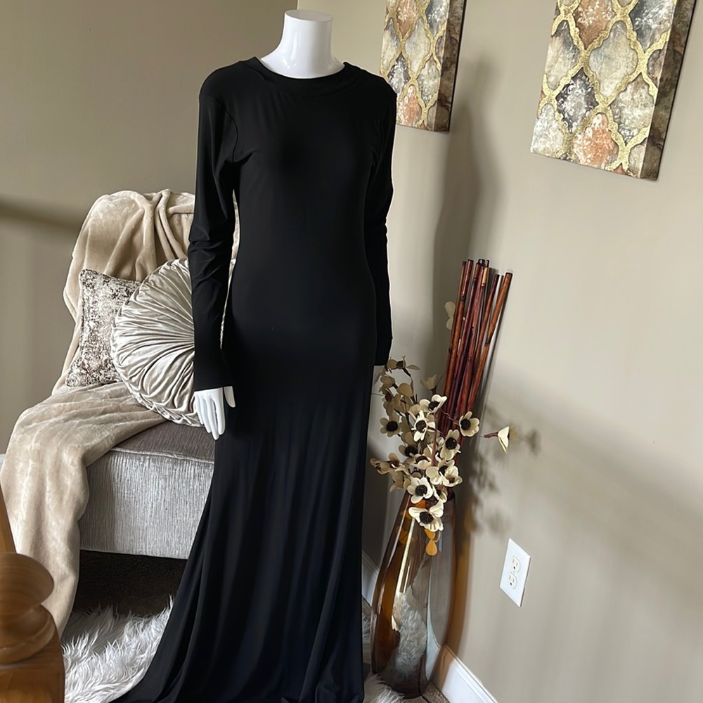 Long black formal dress